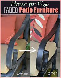 How To Fix Faded Patio Furniture With