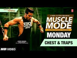 monday chest traps muscle mode by