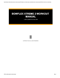Bowflex Workouts Pdf Anotherhackedlife Com