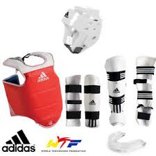 Details About Adidas Wtf Approved Taekwondo Set Tkd Sparring Gear Protector