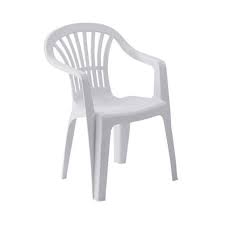 White Plastic Garden Chair Hire With