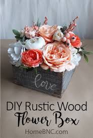 These diy paper flowers also push you to be more creative. Diy Rustic Wood Flower Box Homebnc