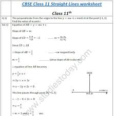 cbse class 11 mathematics straight