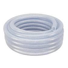 1 1 2 in id x 50 ft reinforced pvc clear suction hose