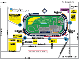 Indianapolis 500 Parking Map