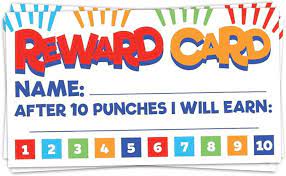 50 fun reward punch cards for teachers