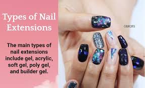 diffe types of nail extensions