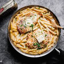 Easy Oven Baked Chicken Pasta In Buttery White Sauce Munchkin Time gambar png