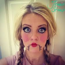 creepy halloween doll makeup tutorial