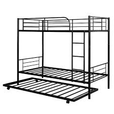Twin Over Twin Metal Bunk Bed With