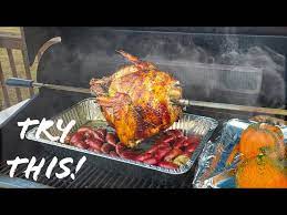rotisserie turkey on the gas grill