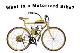 what is a motorized bicycle are bikes