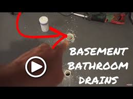 plumbing for a basement bathroom