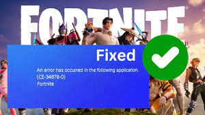 how to fix fortnite error ce 34878 0