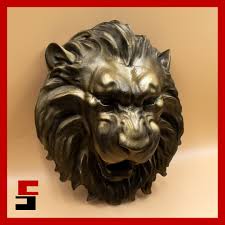 3d Printable Lion Face Wall Art By