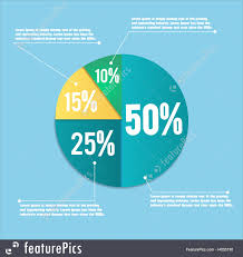 Business Graphics Business Pie Chart Stock Illustration