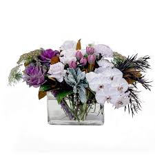 Purple And Mauve Rectangular Vase