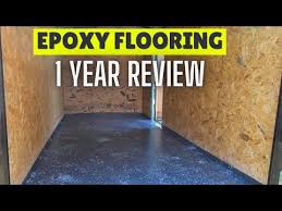 epoxy flooring on trailer one year