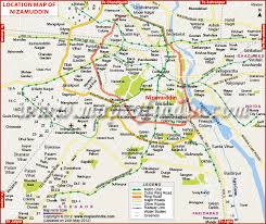 nizamuddin location map