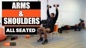 5 minute arm shoulder chair workout