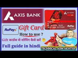 check axis bank gift card balance