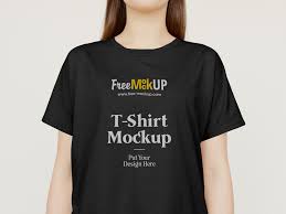 woman t shirt mockup free psd