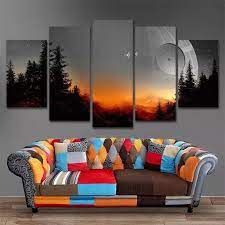 Landscape Sunset Painting Canvas Art