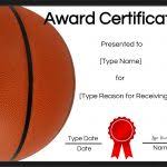 Free Printable Basketball Certificates Customize Online