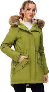Women Winter Windproof Parka Coat