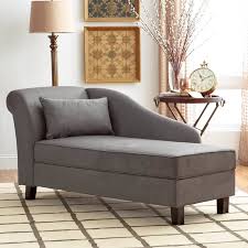 soft grey small chaise lounge chair