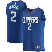 The los angeles clippers unveiled this seasons nike city edition jersey on thursday which honors the teams 35th season in los angeles. Kawhi Leonard La Clippers Fanatics Branded 2019 20 Fast Break Replica Jersey Blue Icon Edition