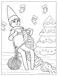 26 elf on the shelf coloring pages