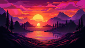 stunning sunset hd wallpaper 4k background