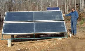 diy pv pumped solar water heating system