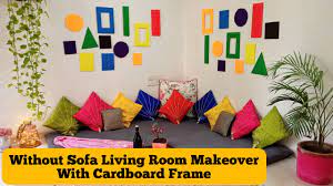 without sofa living room makeover with