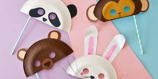 Karneval bastelvorlagen kostenlos / kids n fun de 36 ausmalbilder von karneval : Tiermasken Basteln Fur Fasching Bar Panda Hase Oder Affe Familie De