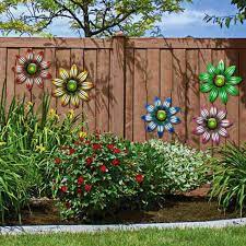 Metal Flower Wall Art Sculpture Outdoor