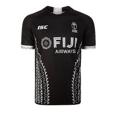 Isc Fiji Rugby Jersey Black