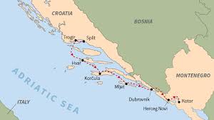 Romania is divided in half as for the specific regions, some wrong details certainly exist in the map, so yes you likely are right and i should probably pain all of croatian coast into the southern. Croatia Voyage By Yacht Road Scholar