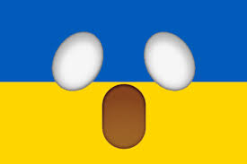 The flag for ukraine, which may show as the letters ua on some platforms. The Flag Of Ukraine But Its The Shocked Emoji Credit To U Californium 292 For Idea Vexillologycirclejerk
