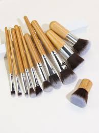 11pcs bamboo brush double fiber brush