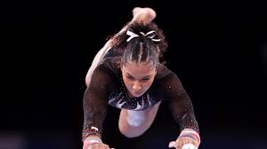 how black gymnasts style their hair for