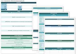 As shopscape has a modern and fairly neutral design, it's well suited to promoting a range of products and opportunities. Free Technical Specification Templates Smartsheet