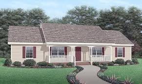 Classic Ranch House Plan With Covered Porch