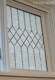 how to diy faux leaded glass windows