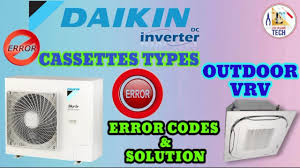 daikin inverter ac error codes