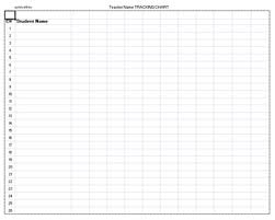 Teacher Tracking Chart Editable