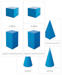 The Helpful Garden Geometric Solids Nomenclature Cards