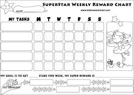 Printable Reward Chart Preschool Reward Chart Reward