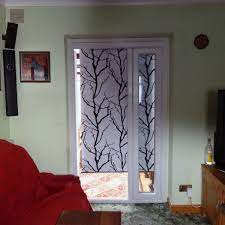 window roller blind to french doors